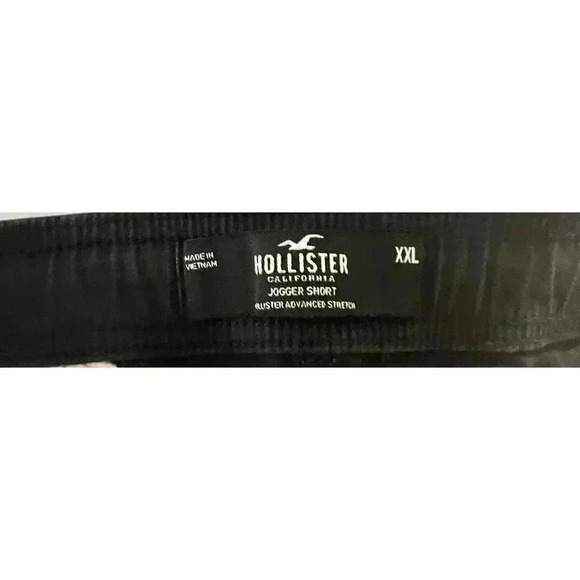 Hollister Jogger Shorts Mens Size XXL Advanced Stretch Black 10” Inseam NWOT - Picture 3 of 4